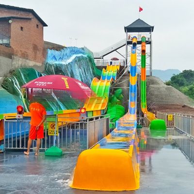 quality Многоцветные скоростные водные горки для взрослых factory