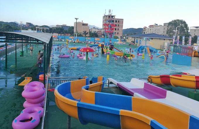 OEM ODM Kids Water Amusement Park Equipment With Swimming Pool 3
