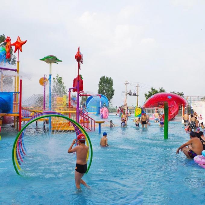 Safe Children Water Amusement Park Equipment With Plastic Foam Colourful 0