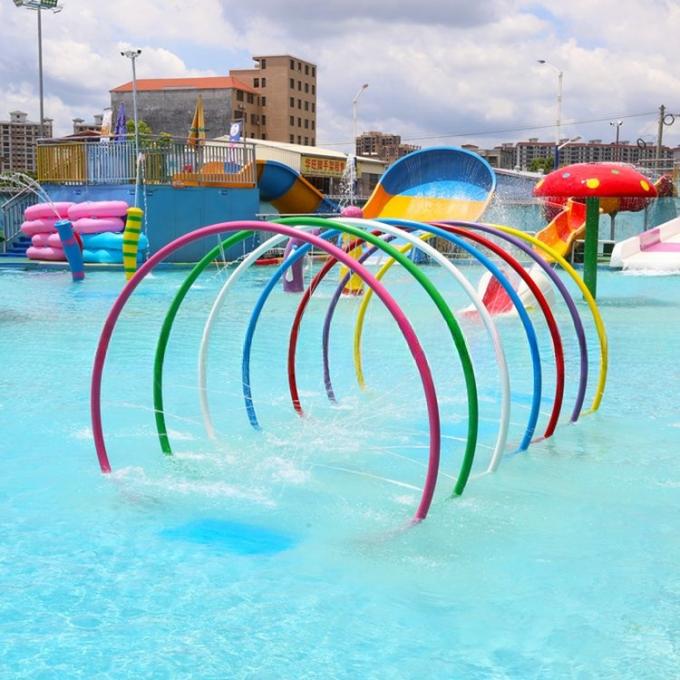 Safe Children Water Amusement Park Equipment With Plastic Foam Colourful 2