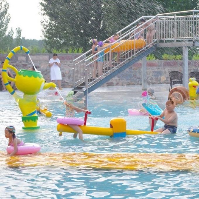 Safe Children Water Amusement Park Equipment With Plastic Foam Colourful 3