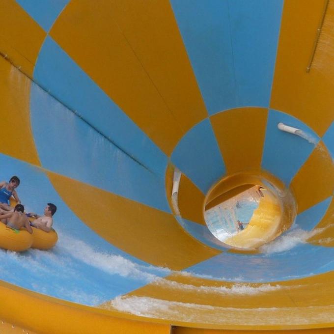Waterglijbaan voor pretparken Super Trompet Waterglijbaanapparatuur voor waterparken 3