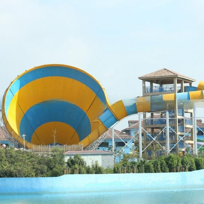 Waterglijbaan voor pretparken Super Trompet Waterglijbaanapparatuur voor waterparken 2