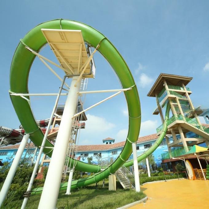 Fiberglass Aqualoop Body Water Slide for Amusement Park 2