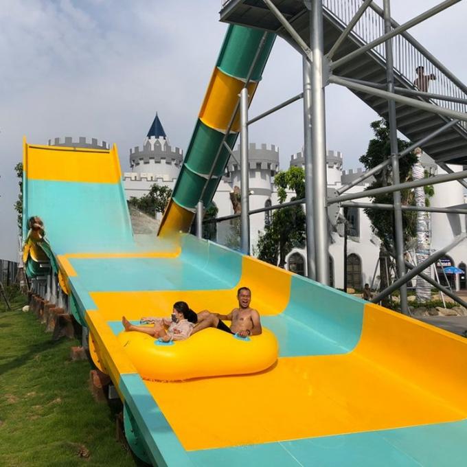 Customized Size Water Park Equipment Fiberglass Large Boomerango Water Slide Suitable for Holiday Resorts 3
