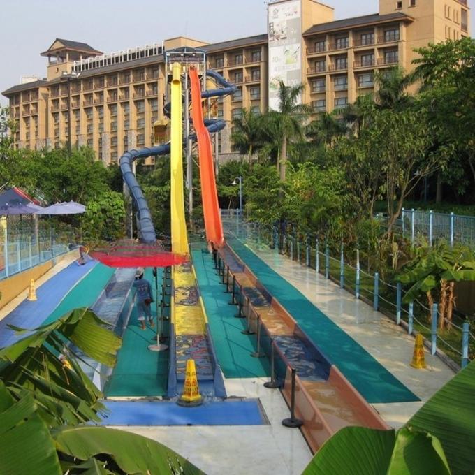 Multicolored Adult Speed Water Slides Water Play Equipment Customizable 2