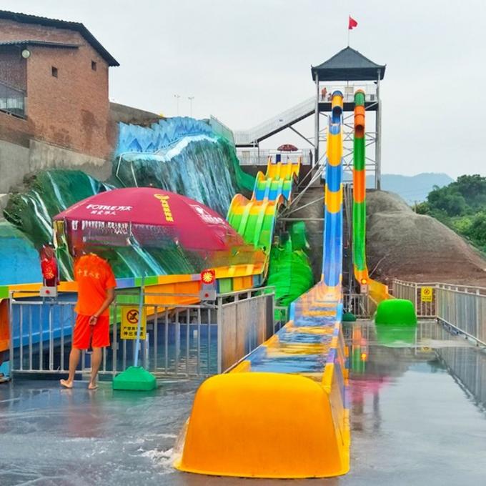 ग्रेट फाइबरग्लास ट्यूब स्पीड वाटर स्लाइड्स वयस्कों के लिए आईएसओ9001 प्रमाणित 0
