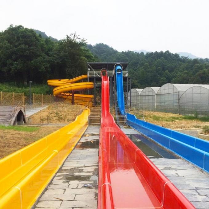 Humanization Design Free Fall Water Slide Length 65m 60m Eco Friendly 3