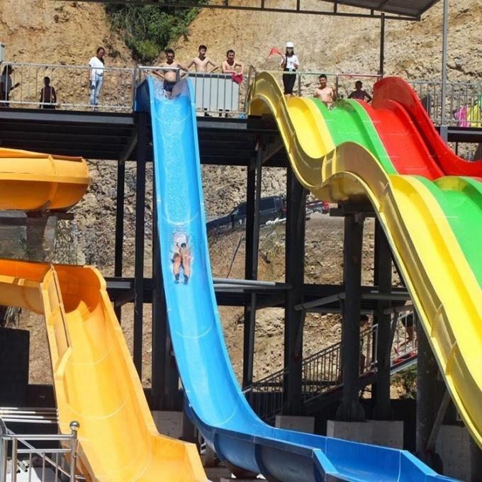 Funny Entertainment Insane Water Slides For Aqua Park Thrilling Artistic Design 3