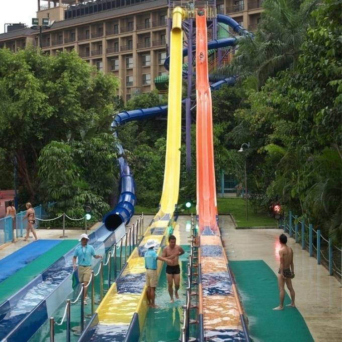 Summer Water Park Attraction Big Water Play Equipment Customizable Speed Water Slides 2