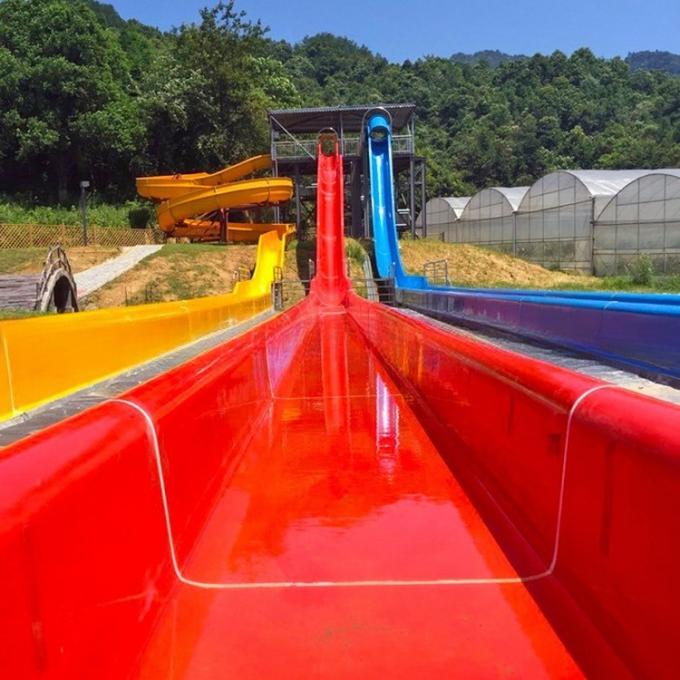 Fiberglass Aqua World High Speed Water Slides Freefall Water Slide OEM Available 3