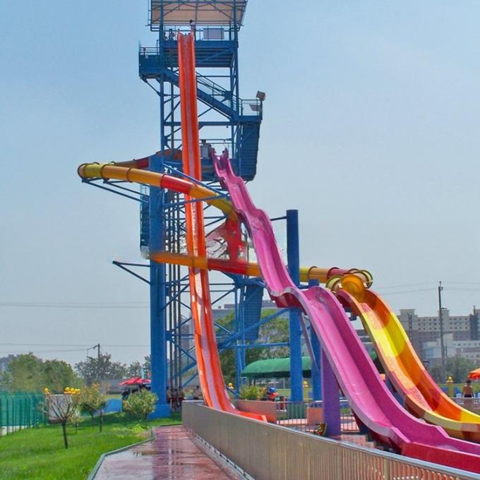Height 8m Crazy Surfer Water Slide High Speed Thrilling Water Slides Comfortable 1