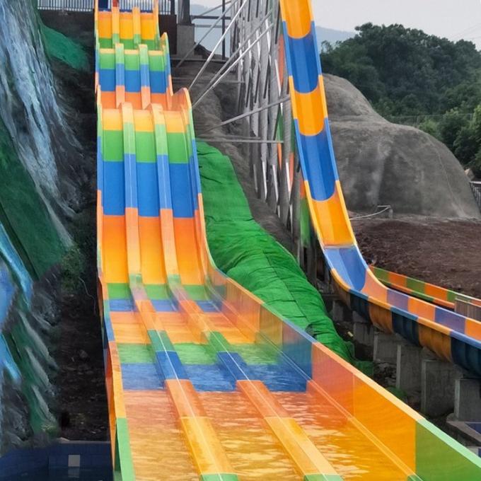 Durable Large Capacity Theme Park Water Slide Equipment Customized 3