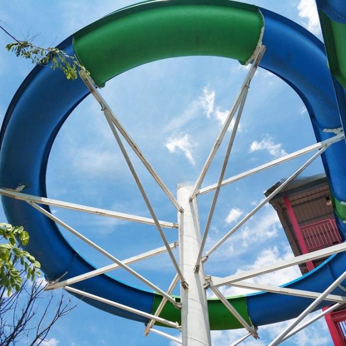 High Durability Swirly Water Slide Spiral Swimming Pool Slide OEM Available 1