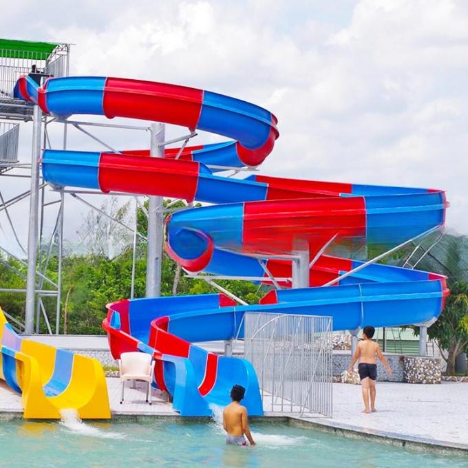 75m Length Fibreglass Water Slide Combined For Amusement Park 2