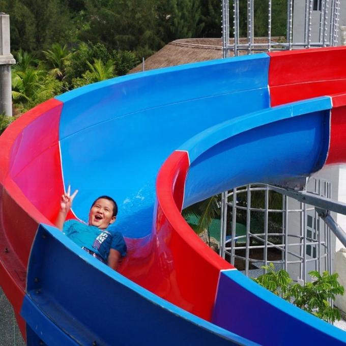 75m Length Fibreglass Water Slide Combined For Amusement Park 3