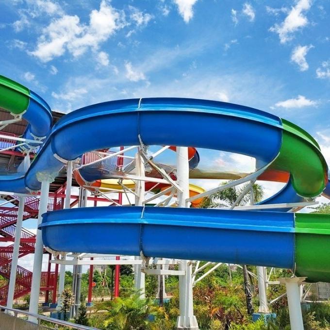 Customized Spiral Water Slide Tube Adult Water Slide Weather Resistance 1