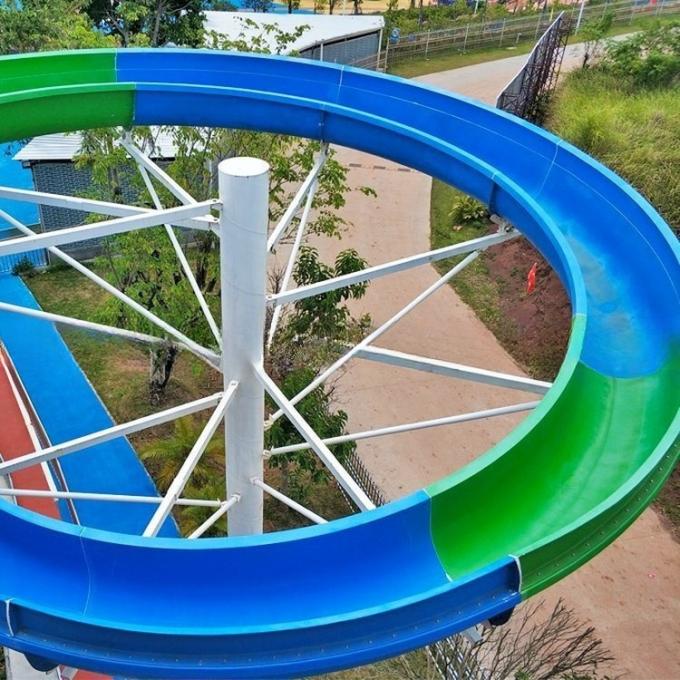 Colorful Open Body Amusement Park Water Slide Swirly Water Slide Anti UV 1