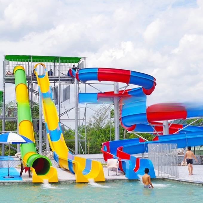 Customization Spiral Water Slide Screaming Fiberglass Screw ISO9001 2