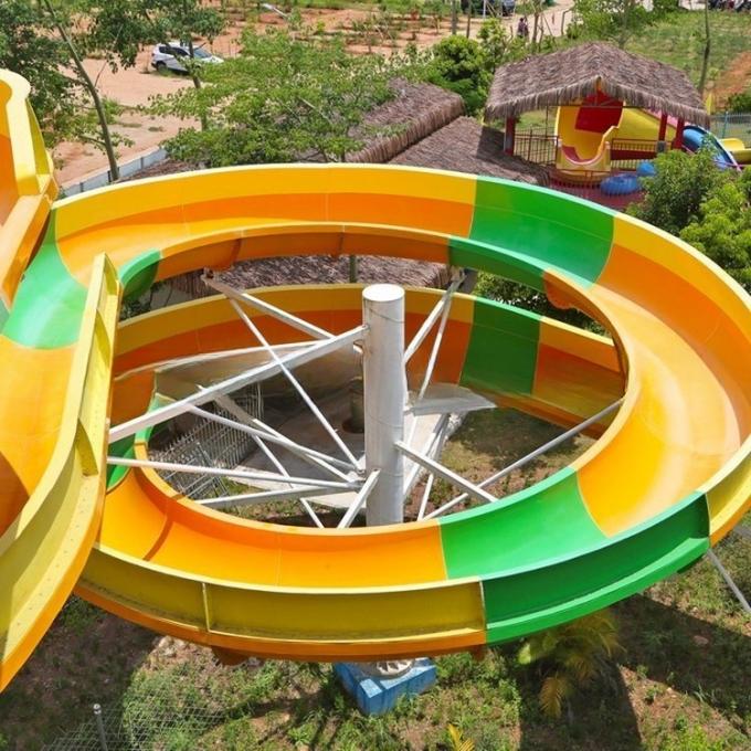 Large Capacity  Spiral Water Slide Raft Water Tube Slide For Aqua Park 1