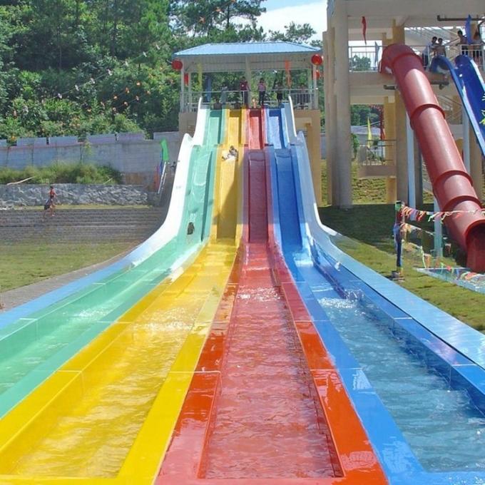 Outdoor Playground Rainbow Water Slide  Child Friendly  Humanization Design 2