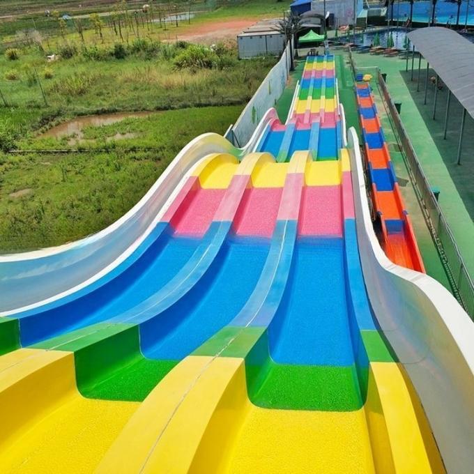 Length 65m/Lane Water Racing Slide Multi Lanes Low Maintenance 2