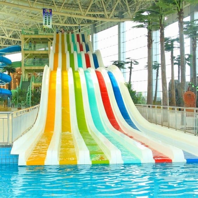 Anti Static Rainbow Colorful Water Slide For Adult With SGS Certification 1