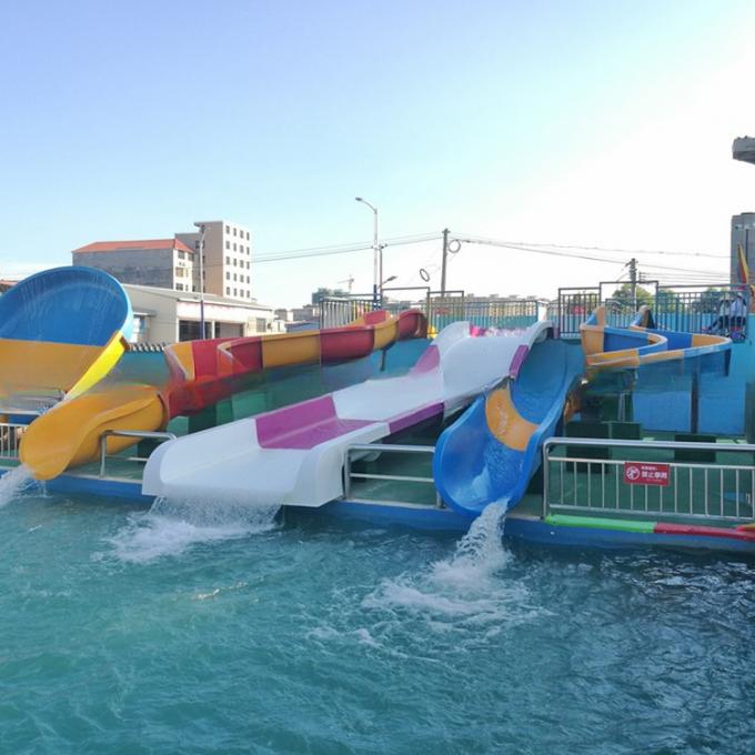 Colorful Fiberglass Water Tube Slide For Kids Park Playground Humanization Design 0