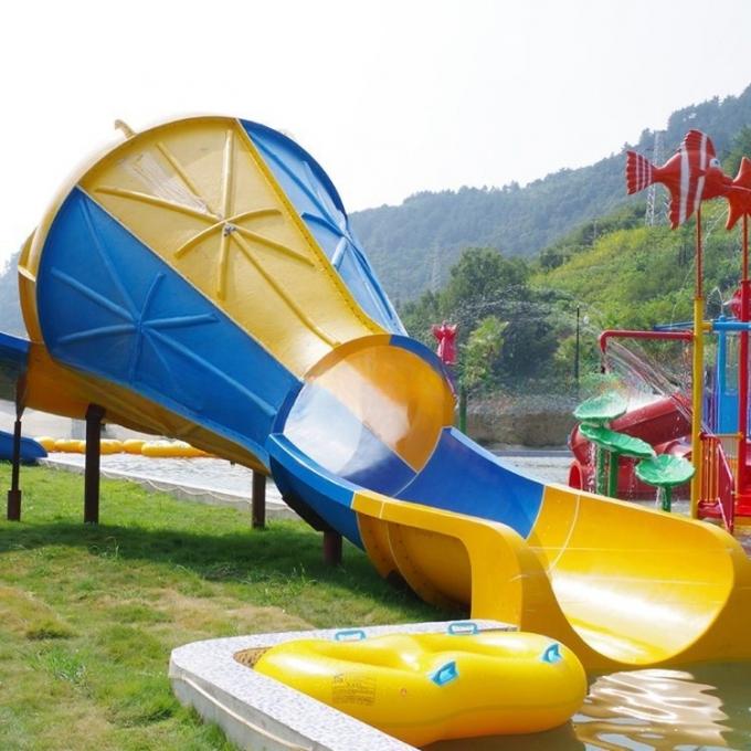 Colorful Fiberglass Water Tube Slide For Kids Park Playground Humanization Design 2