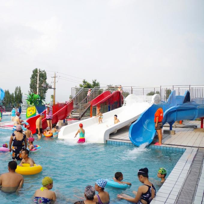 Colorful Fiberglass Water Tube Slide For Kids Park Playground Humanization Design 1