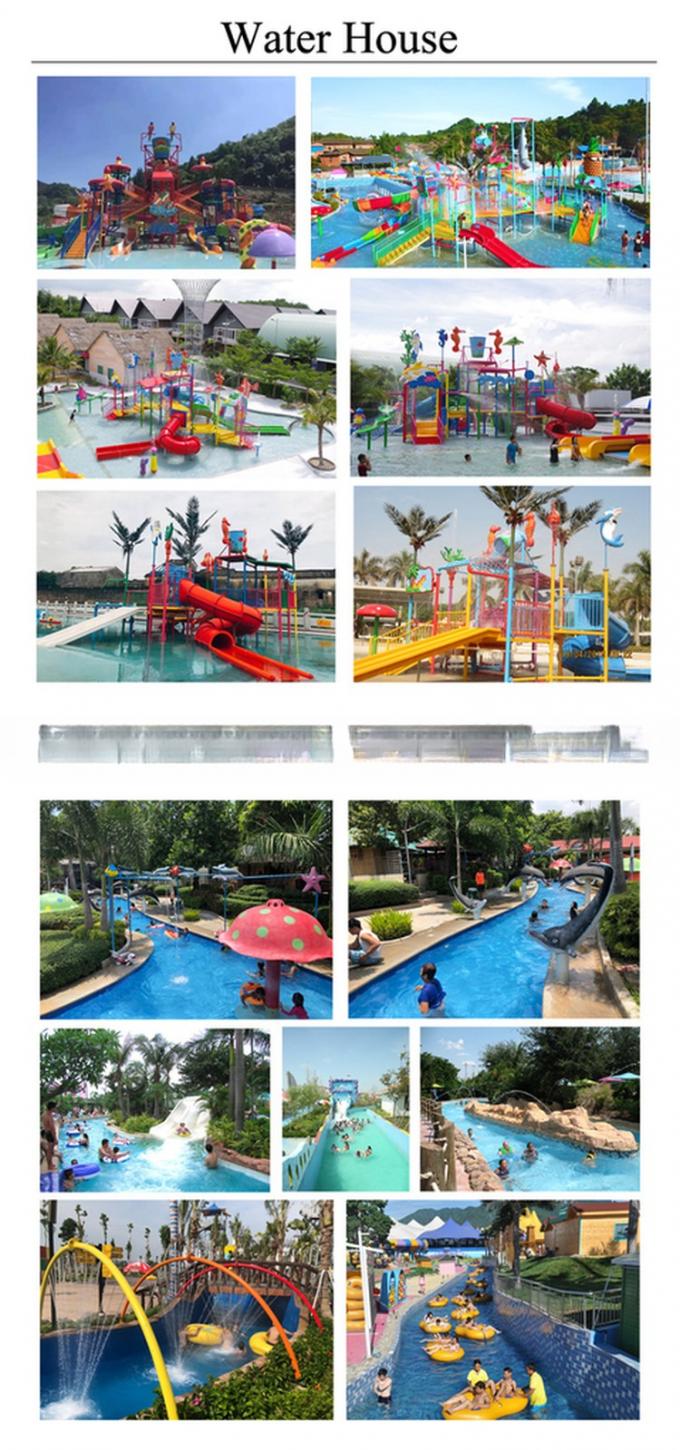 Colorful Fiberglass Water Tube Slide For Kids Park Playground Humanization Design 10