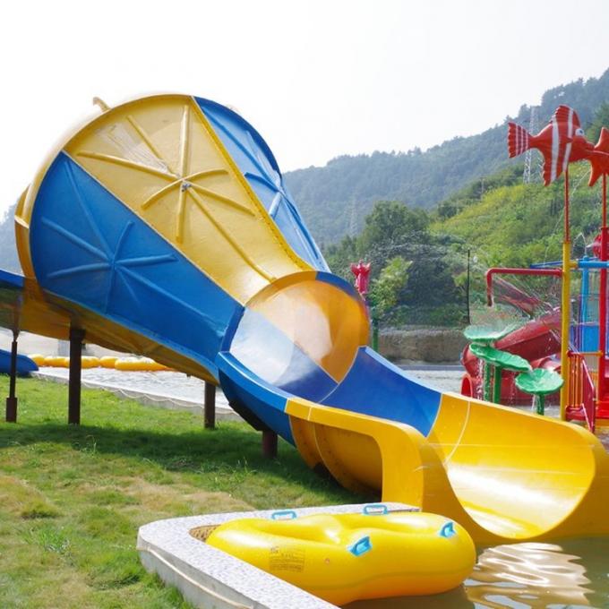 Hot DIP Galvanizing Theme Park Water Slide Long Water Slide 1.8m Height 2