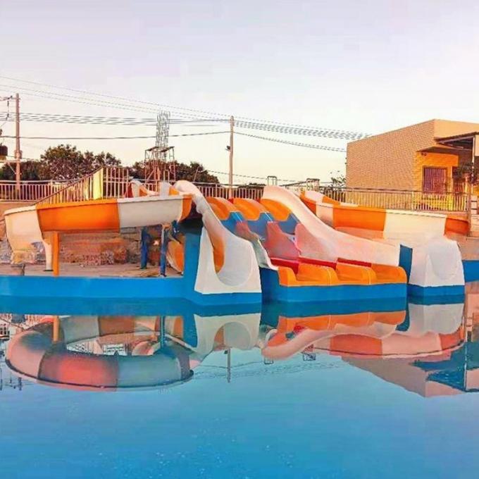 Hot DIP Galvanizing Theme Park Water Slide Long Water Slide 1.8m Height 3