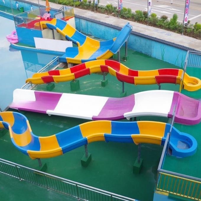 International Standard Artistic Amusement Park Water Slide For Swimming Pool 1
