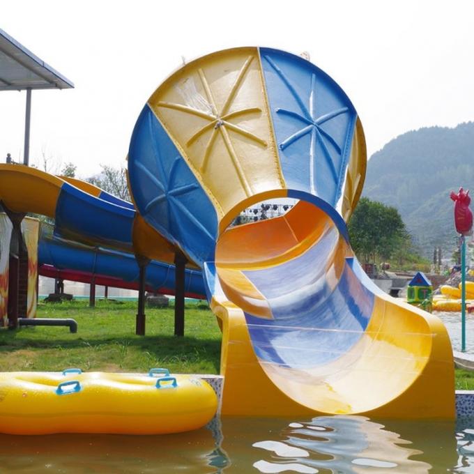 International Standard Artistic Amusement Park Water Slide For Swimming Pool 3