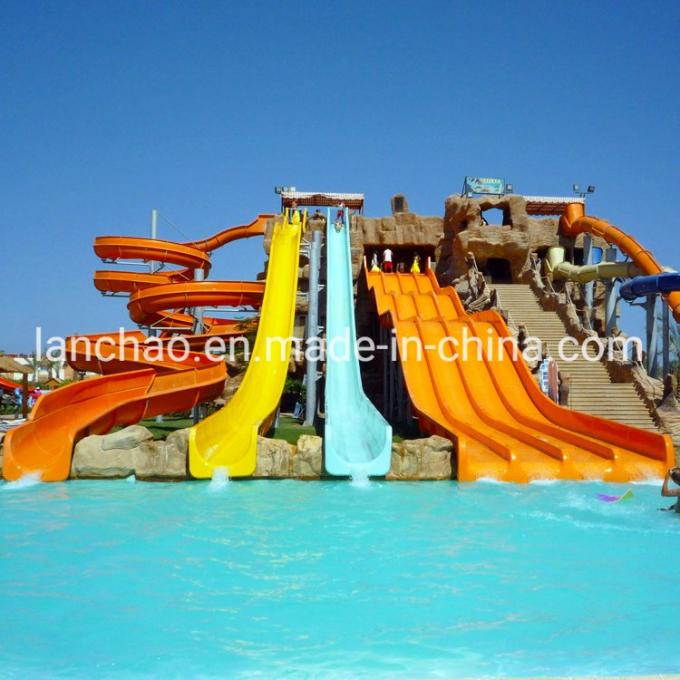 Customization Freefall Water Slide Double Lane Water Slide For Theme Aqua Park 0