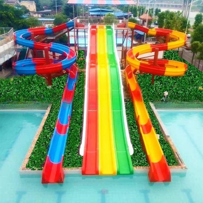 Customization Freefall Water Slide Double Lane Water Slide For Theme Aqua Park 1