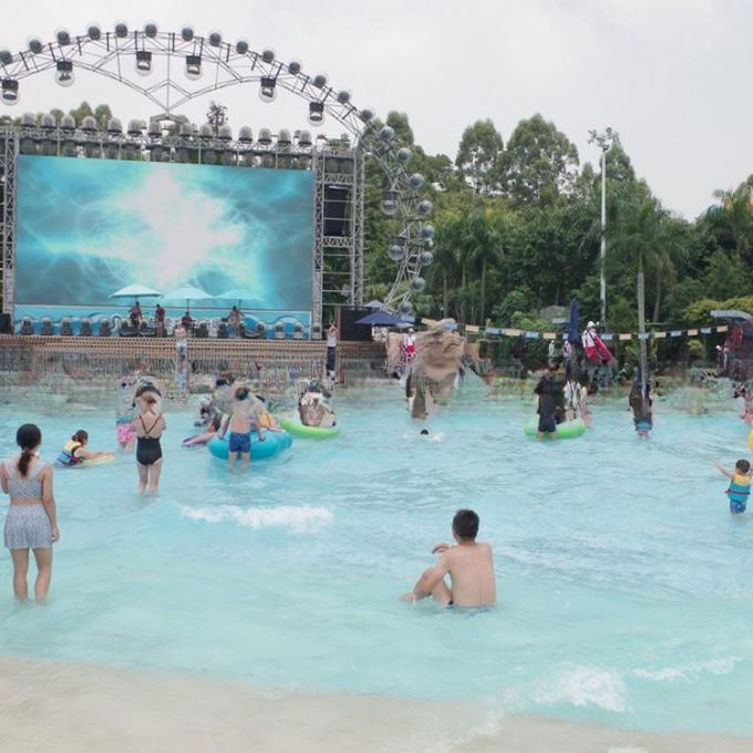 2m Height  Outdoor  Tsunami Wave Pool For Aqua Amusement Park 1