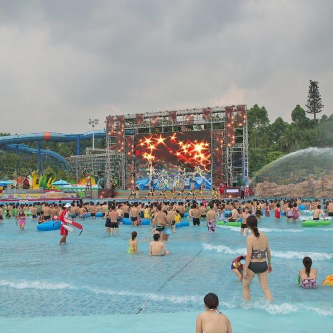 Amusement Park Artificial Swim Wave Pool Air Operated Customizable 2