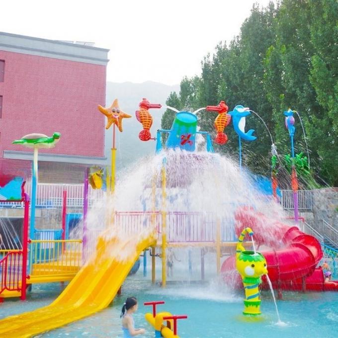 11KW Power Splash Water Playground Spray Park Equipment Anti UV 2