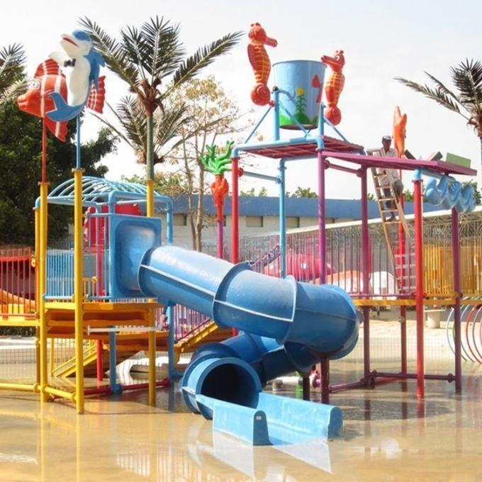 High Strength Splash Pad Water Playground For Aqua Park Customized 3