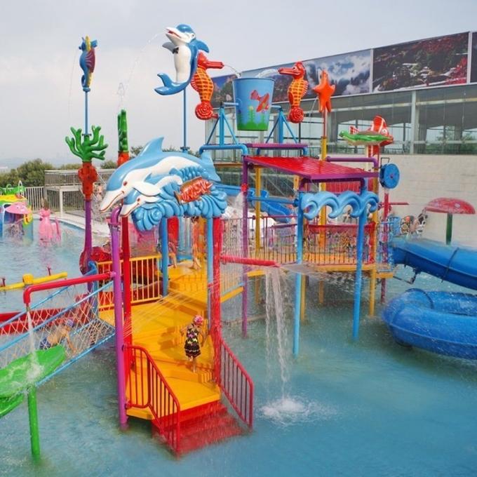 Awesome Splash Water Playground Theme Park Rides 13.5m*9.5m*7m 2
