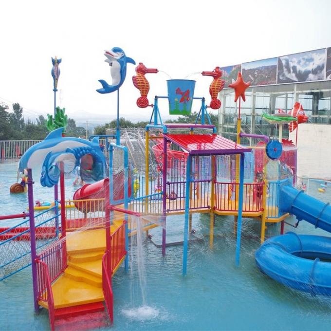 Popular Attractive Outdoor Splash Water Playground With Fountains SGS 2