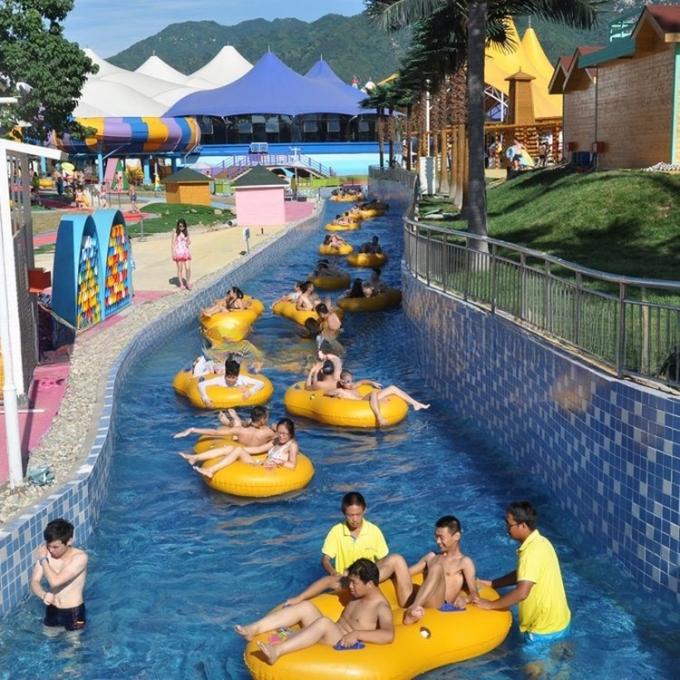 Artificial Water Park Lazy River Wave Machine Colourful Design 0