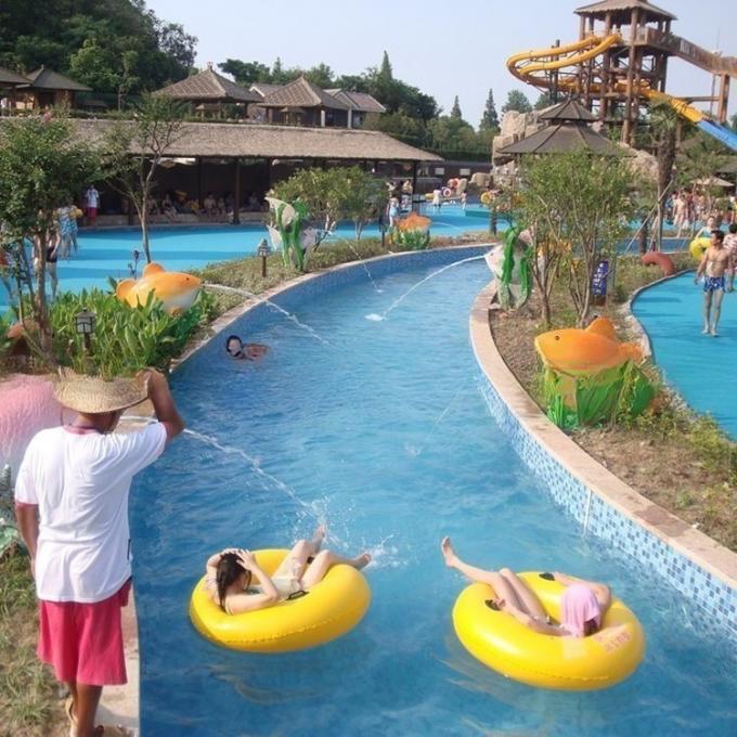 Artificial Tidal Splash Country Lazy River At Water Park  Customization 3