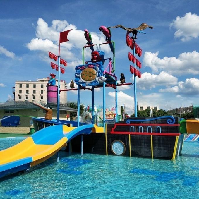 Fiberglass Water Park Pirate Ship Play Equipment Pirate For Water Park 0