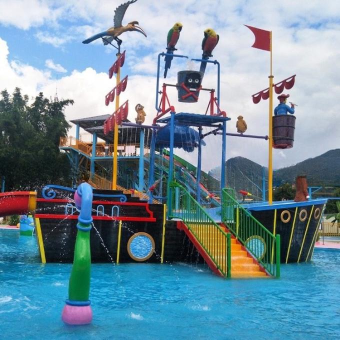 Pirate Ship Outdoor Water Play Equipment Environmental Friendly 0
