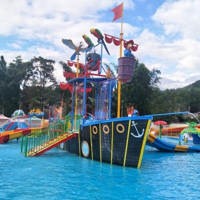 Pirate Ship Outdoor Water Play Equipment Environmental Friendly 1