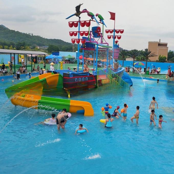 3-18 Years Old Water Park Pirate Ship Playground Water Park Facility OEM 3