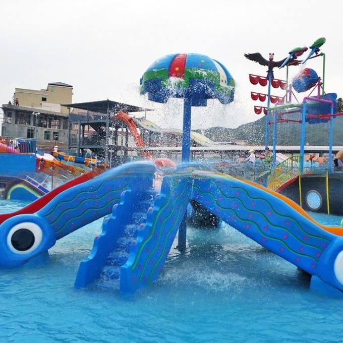 ISO9001 Certified Water Park Buckets Kids Water Slides Equipment 1